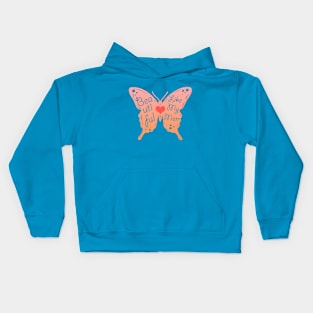 Beautiful Butterfly Mom, Mother, Mummy. Kids Hoodie